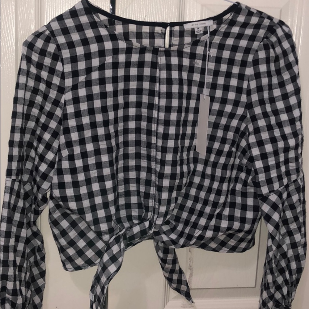 NWT PLAID CROP TOP 😍